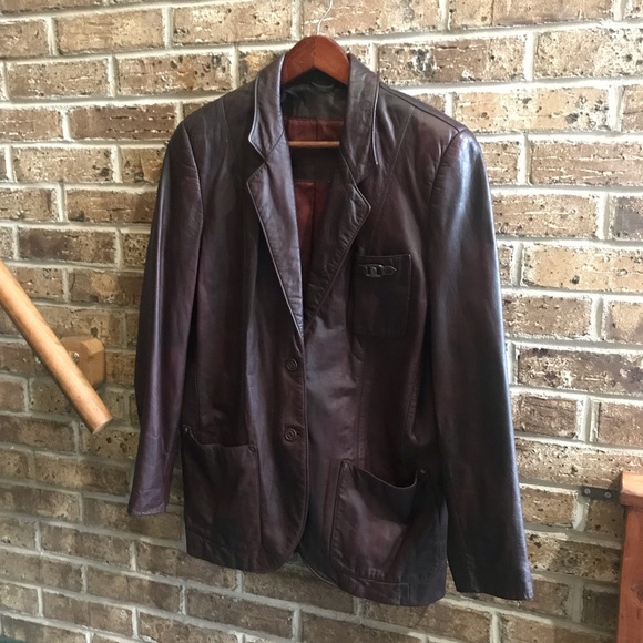 entienne aigner Jackets & Blazers - Vintage Entienne Aigner Leather Jacket